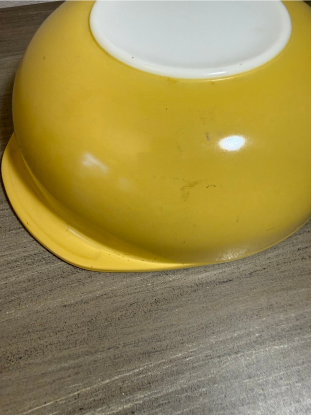 VINTAGE PYREX CASSEROLE DISH #024 2 QT Golden Yellow Pre-owned no lid - Picture 13 of 13